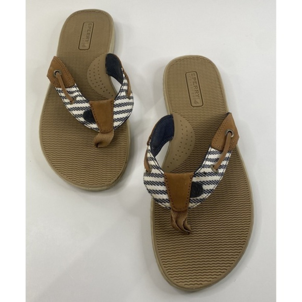 Sperry Topsiders Seafish‎ Women's Thong Sandals-Size 9M. Great Condition! Comfy
